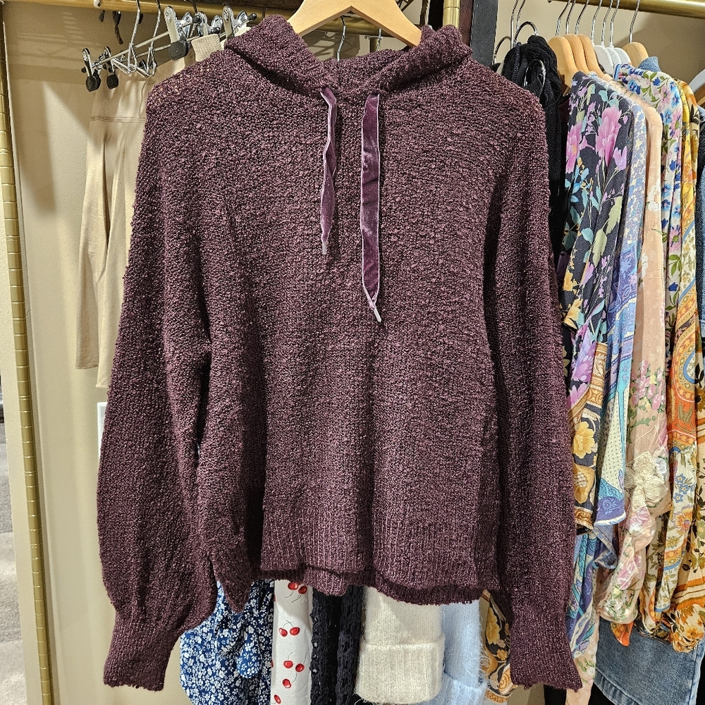 89th & Madison | Hooded Boucle Sweater